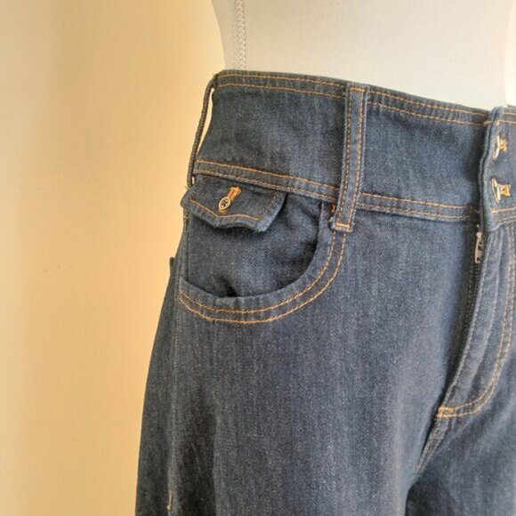 NWOT Anthropologie Pilcro Dramazzo Ultra Wide Leg Jeans Rinse Wash Size 29 - Picture 6 of 12